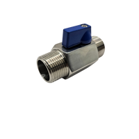Valvula de esfera de acero inoxidable 3/4" NPT