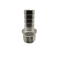 Adaptador espiga 3/4" a 3/4" NPT Acero Inoxidable