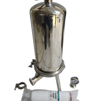 Filtro de microfiltración para embotellado housing para 2 filtros de 10" PN