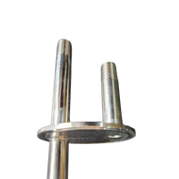 Manifold triclamp de 2" con dos salidas de 1/4" NPT y succión para barril
