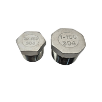 Tapón de acero inoxidable NPT rosca exterior 3/4" y 1"