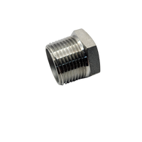Tapón de acero inoxidable NPT rosca exterior 3/4" y 1"