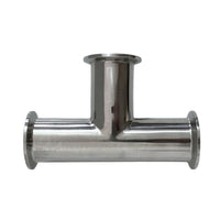 Detalle de Tee Sanitaria Tri-Clamp | acero inoxidable para conexiones sanitarias en bodega