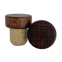 Detalle de Tapón Bar Top Aglomerado Color Roble 29×19.6 mm (Madera) | Lafitte | 100 pzas para cierre de botellas de vino