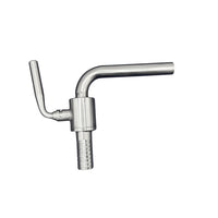Detalle de Válvula para Llenado de Barricas con Espiga 1/2" (Ball Valve) Inox 304 para crianza y afinado de vino