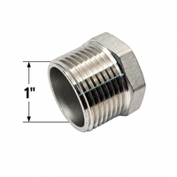 Tapón de acero inoxidable NPT rosca exterior 3/4" y 1"