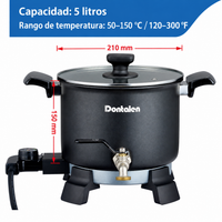 Olla para derretir cera 5 L con control de temperatura
