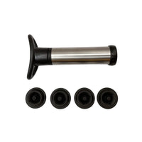 Bomba de vacío para vino con tapones reutilizables
