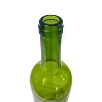 Detalle de Botella bordolesa ECOVA clásica 750 ml | Verde o Transparente para embotellado de vino