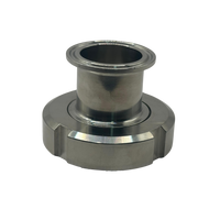 Detalle del adaptador de acero inoxidable grado alimenticio para tuberías sanitarias