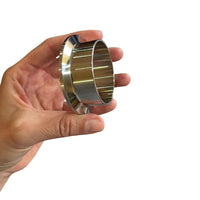 Detalle del lado TriClamp de la férula mostrando la superficie pulida 4