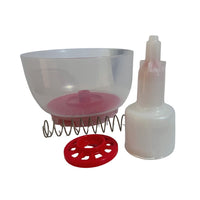 Higienización rápida de botellas de vino.