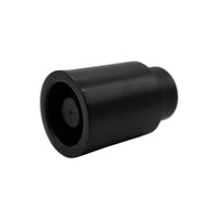 Tapón negro con mecanismo de succión manual para conservar vino.