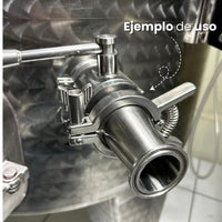 Abrazadera de Acero inoxidable con resorte - Tri - Clamp 2" - Hacer Vino
