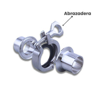 Abrazadera de Acero inoxidable - Tri - Clamp - Hacer Vino