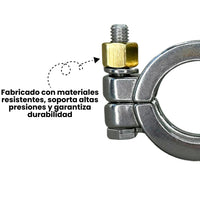 Abrazadera de alta presión Tri - clamp de acero inoxidable - Hacer Vino