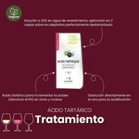 Ácido Tartárico - Acidificación de Vinos y Mostos de uso enológico - Hacer Vino
