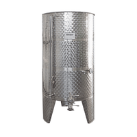 Tanque de acero inoxidable ALGOR - Sistema Almacenamiento Barrique (BARRIQUE) - Pequeño Volumen Fondo Plano para crianza de