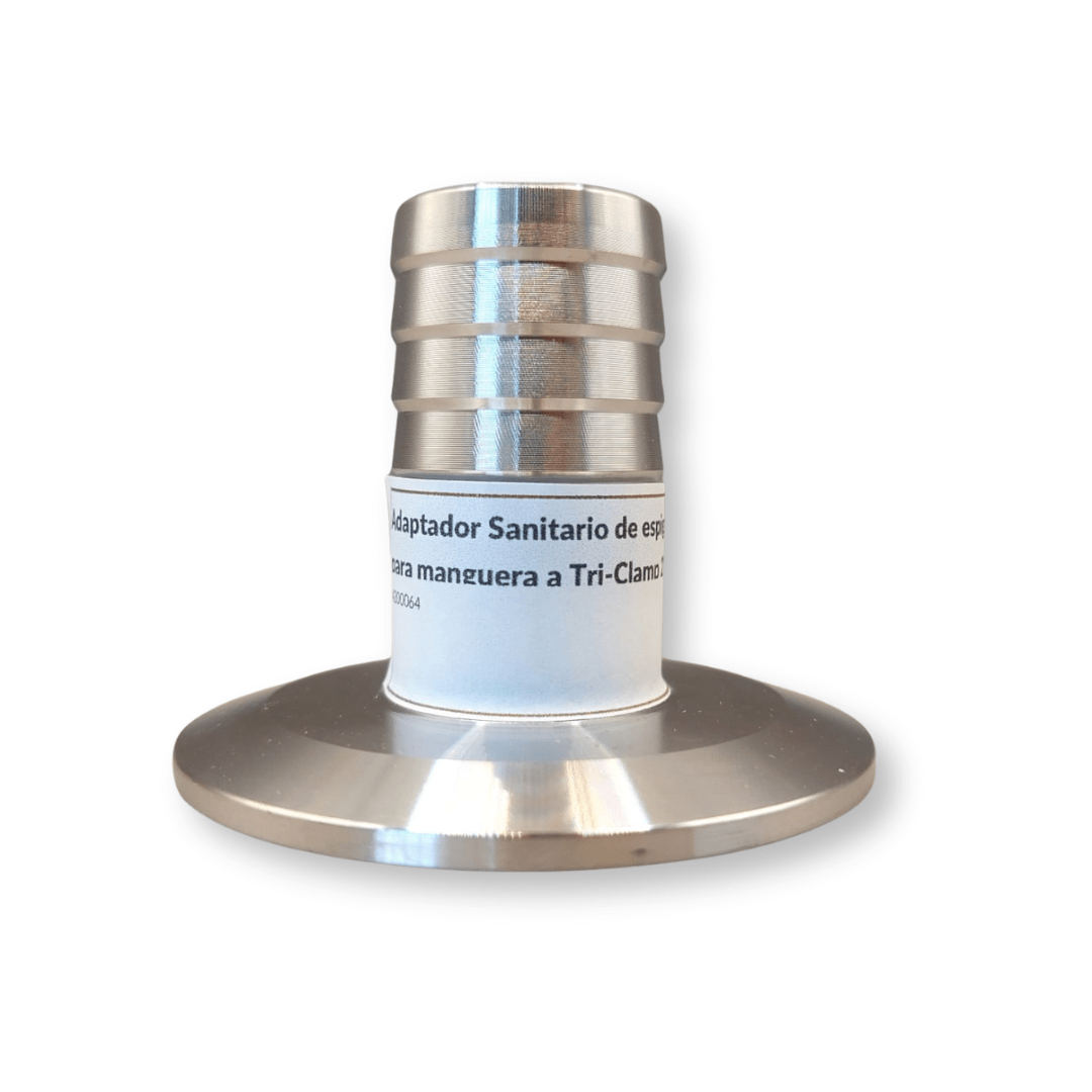 Adaptador Sanitario de Espiga para manguera a Tri - clamp - Hacer Vino