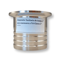 Adaptador Sanitario de Espiga para manguera a Tri - clamp - Hacer Vino