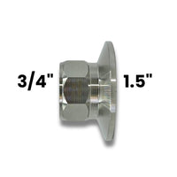 Adaptador Tri - Clamp 1.5" a rosca hembra - Hacer Vino