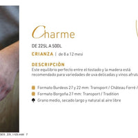 Barrica Charme - Tonnellerie Vernou - Hacer Vino