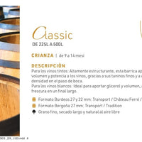Barrica Classic - Tonnellerie Vernou - Hacer Vino
