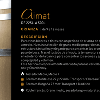 Barrica Climat - Doreau Tonneliers - Wine Collection - Hacer Vino