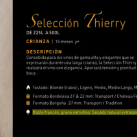Barrica Selección Thierry - Doreau Tonneliers - Wine Collection - Hacer Vino