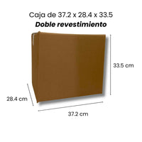 Caja de cartón 12 botellas 300 mm de alto y 90 mm de diámetro Con revestimiento DOBLE - Hacer Vino