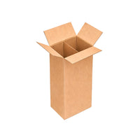 Caja de cartón para botellas de vino | Varios tamaños | Grado 32 pared sencilla con separador para embotellado de vino
