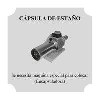 Cápsula de Estaño Color Negro Mate - Paquete 100 Pz - Hacer Vino