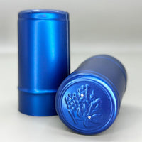 Cápsula Polilaminada Color Azul Flor Blue 28.75x55mm - Paquete 100 Pz - Hacer Vino