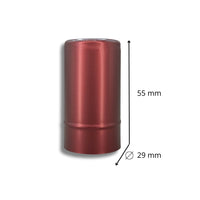 Cápsula Polilaminada Color Flor Red 29x55mm - Paquete 100 Pz - Hacer Vino