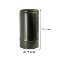 Cápsula Polilaminada Color Negro Mate 28.75x55mm - Paquete 100 Pz - Hacer Vino