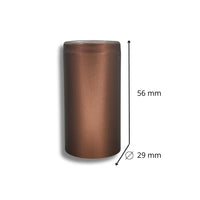 Cápsula Polilaminada Marrón Mate 29x56mm - Paquete 100 Pz - Hacer Vino