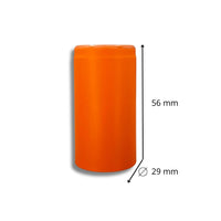 Cápsula Polilaminada Naranja Mate 29x56mm - Paquete 100 Pz - Hacer Vino