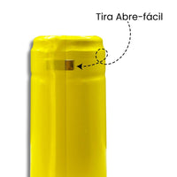 Cápsula PVC Color Amarillo 30x60mm - Paquete 100 Pz - Hacer Vino