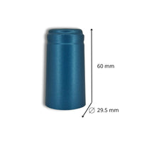 Cápsula PVC Color Azul 29.5x60mm - Paquete 100 Pz - Hacer Vino
