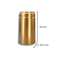 Cápsula PVC Color Oro 29.5x60mm - Paquete 100 Pz - Hacer Vino