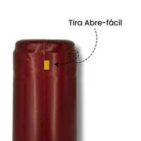 YantaiCápsula PVC Color Vino 30x60mm - Paquete 100 Pz - Hacer Vino