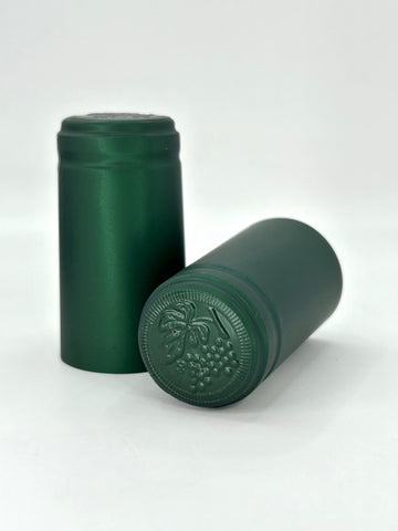 Cápsula PVC Color Verde 29.5x60mm - Paquete 100 Pz