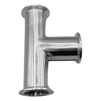 Conexión tipo T tri - Clamp de 2" de acero inoxidable - Hacer Vino