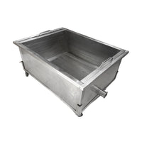 Cuba “Pocilla” de recepción con cedazo perforado | acero inoxidable 304 para proceso de uva en bodega