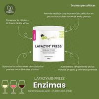 Enzimas LAFAZYM PRESS Vinos Blancos o Rosados - Hacer Vino