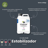 Estabilizador Coloidal base Goma Arábiga - STABIVIN - 1L BOTTLE (1.1KG) - Goma Arábiga para estabilización del vino