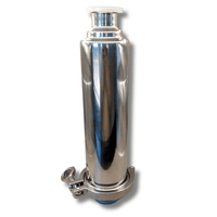 Filtro recto tri - clamp de 1.5" acero inoxidable - Hacer Vino