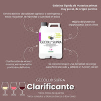 Gelatina clarificante de vino Gecoll Supra de Laffort - Hacer Vino