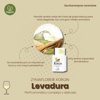 Detalle de Levadura XORIGIN Laffort Blancos y Rosados para fermentación alcohólica del vino