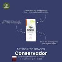 Metabisulfito de potasio para protección de vinos y mostos - Hacer Vino
